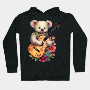 Koala With Acoustic Guitar Hoodie